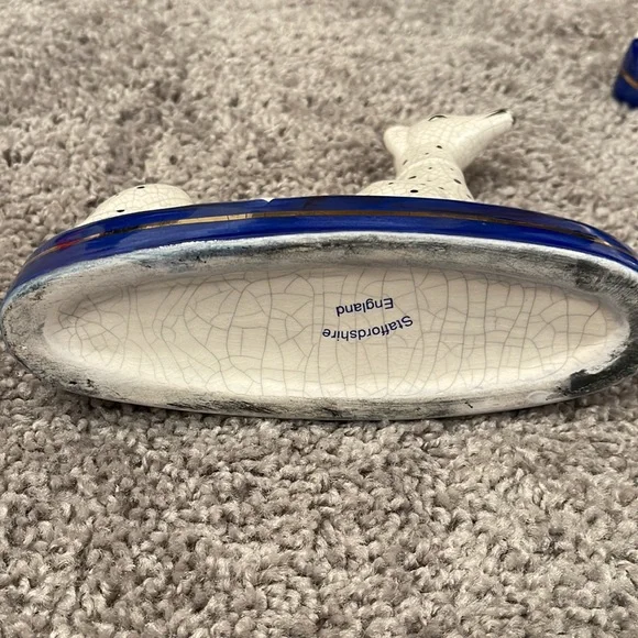 Staffordshire Dalmatian ink wells - Picture 3 of 4